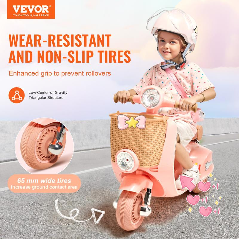 VEVOR Kids Ride on Motorcycle Powered Electric Motorcycle