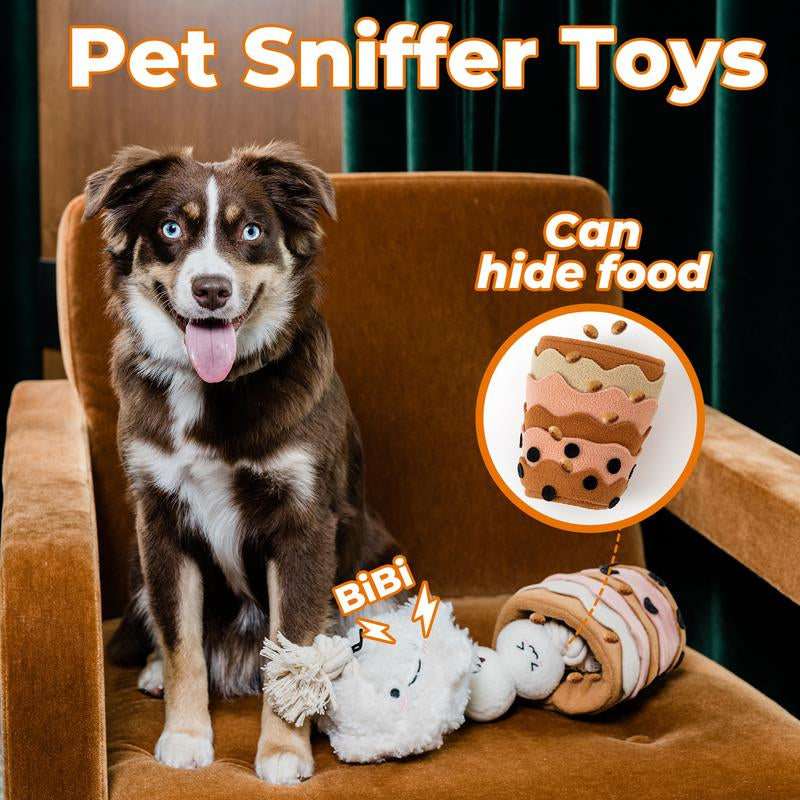 Boba Time Snuffle Toy - Sniffing Dog Food Toys, Pet Sniffing Feeding Toys, Interactive Dog Educational Toys for Training and Stress Relief, Pet Sniffing Toys, Pet Supplies