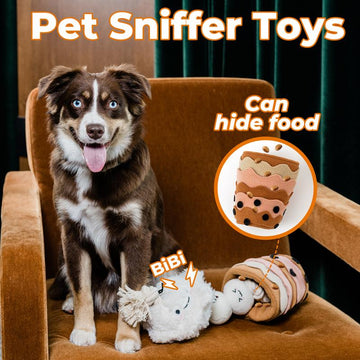 Boba Time Snuffle Toy - Sniffing Dog Food Toys, Pet Sniffing Feeding Toys, Interactive Dog Educational Toys for Training and Stress Relief, Pet Sniffing Toys, Pet Supplies