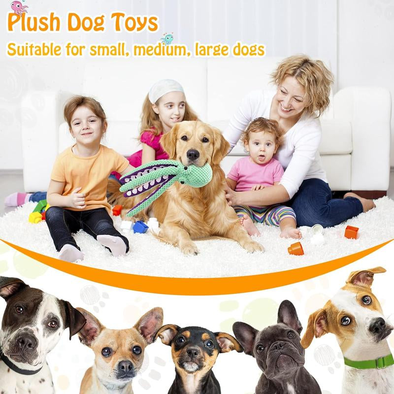 Squeaky Dog Toys for Large Dogs: Plush Dog Toys with Soft Fabric - Pet Toys for Small, Medium, and Large Dogs - Puppy Toys to Keep Them Busy Squeaky Dog Toys Interactive Dog Toys Toys for Dogs-Mrwj