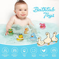 12PCS Rubber Ducks Toddler Bath Toys