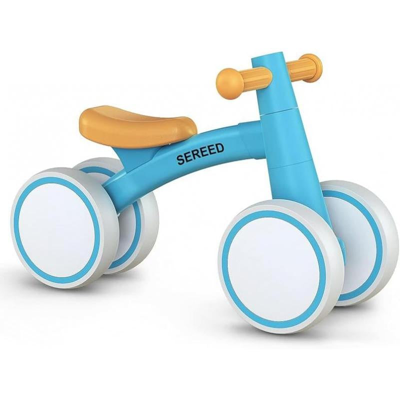 Baby Balance Bike for 1 Year Old Boys Girls 12-24 Month Toddler Balance Bike, 4 Wheels Toddler First Bike, First Birthday Gifts