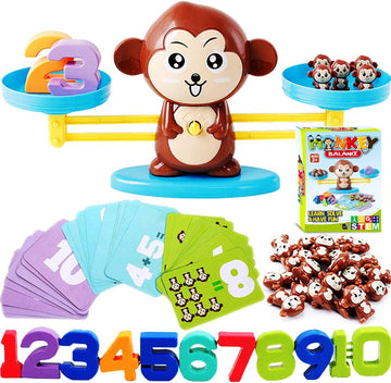 ™ Monkey Scale Balance Counting Toys Math Games STEM Preschool Educational Toys for 3 4 5 Year Olds Math Educational Kindergarten Number Learning Games Gifts for Boy Girl Birthdays Christmas