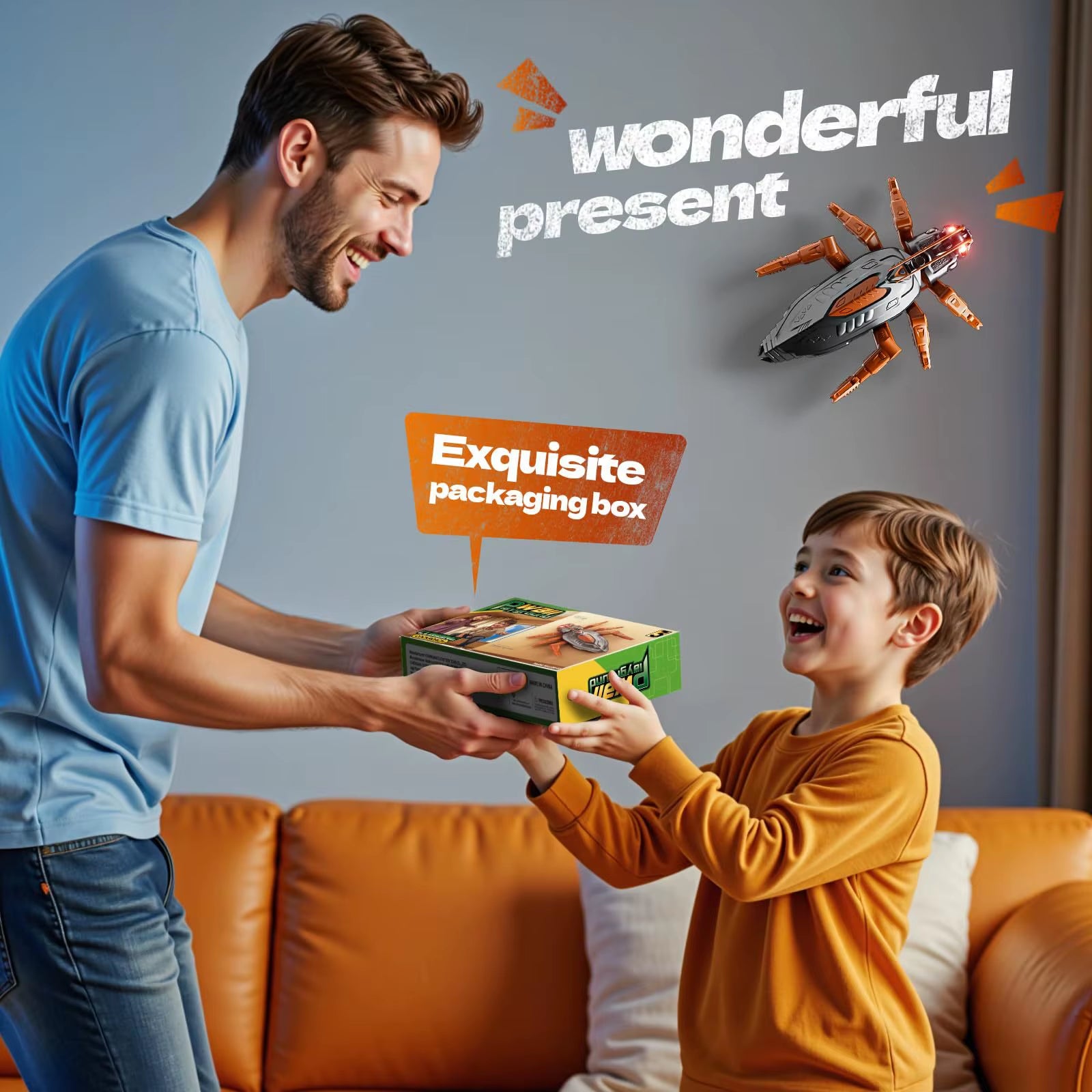 Popular Intelligent Electric Lizard Remote Control Gecko Charging Wall Crawling Remote Control Mechanical Gecko Crawler Toy