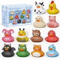 12PCS Rubber Ducks Toddler Bath Toys