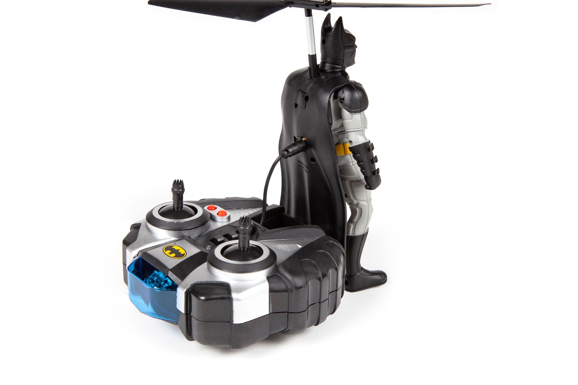 6-Inch Collectible Batman Flying Infrared Remote Control Helicopter, Black & Silver
