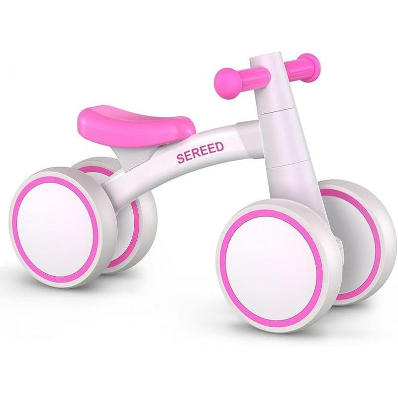 Baby Balance Bike for 1 Year Old Boys Girls 12-24 Month Toddler Balance Bike, 4 Wheels Toddler First Bike, First Birthday Gifts