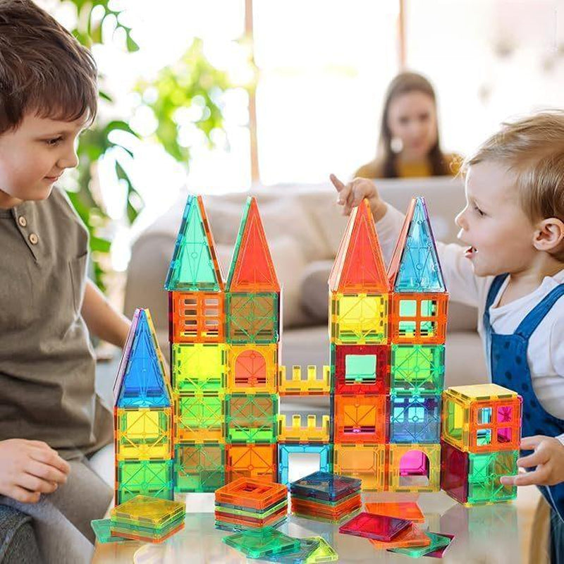 60 PCS Magnetic Building Tiles Magnetic Tiles Kids Toys 