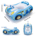 Swimbobo Blue Thicken Pvc Toddler Pool Float with Seat Boat Inflatable Water Gun Ride-On Car for Kids Outdoor Toys for Summer Watergun
