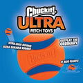 Super High Bounce Ultra Ball Dog Toy, Lightweight, Bouyant Medium (2.5 Inch Diameter) Pack of 2, for Breeds 20-60 Lbs Make Fetch Happen
