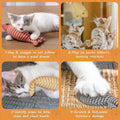 Petdays 3Pcs Interactive Catnip Fish Toys, Crinkle Sound Toys Soft Linen, Cat Kicker, Indoor Kitty Kitten Exercise Toys