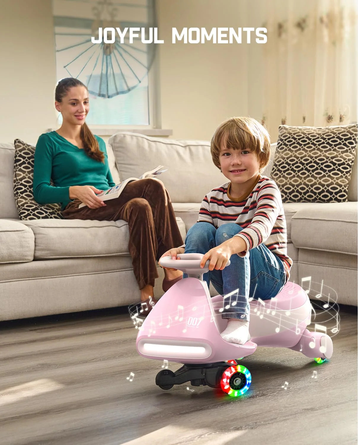 Electric Wiggle Car with Pedal Rechargeable Battery