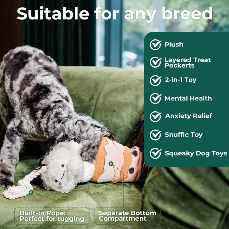 Boba Time Snuffle Toy - Sniffing Dog Food Toys, Pet Sniffing Feeding Toys, Interactive Dog Educational Toys for Training and Stress Relief, Pet Sniffing Toys, Pet Supplies