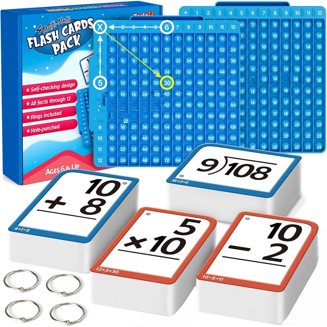 Multiplication Flash Cards Homeschool Toddler Math Games Times Table Multiplication Flash Cards for Home School Nursery