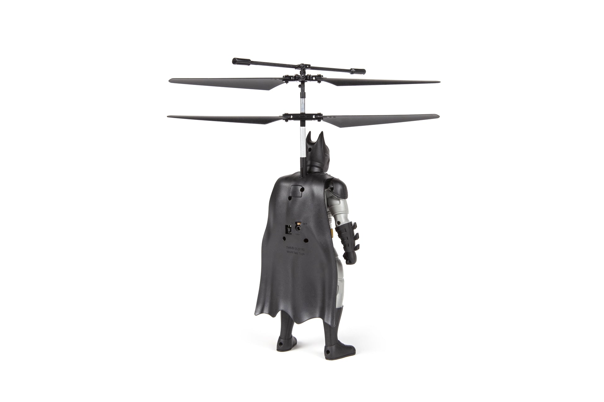 6-Inch Collectible Batman Flying Infrared Remote Control Helicopter, Black & Silver