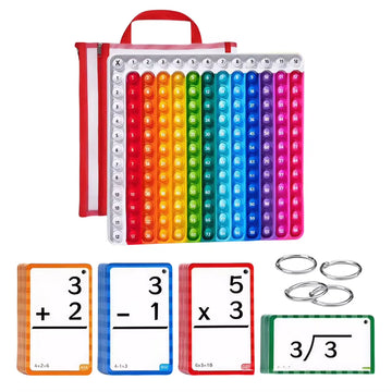 Math Flash Cards Fidget Chart Math Game Addition Subtraction Division Multiplication Cards for Kids in 3Rd 4Th 5Th 6Th Grade