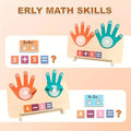Finger Counting Math Toys Wooden Math Board Learning Toys Educational Math Manipulative Blocks Number Counting Blocks