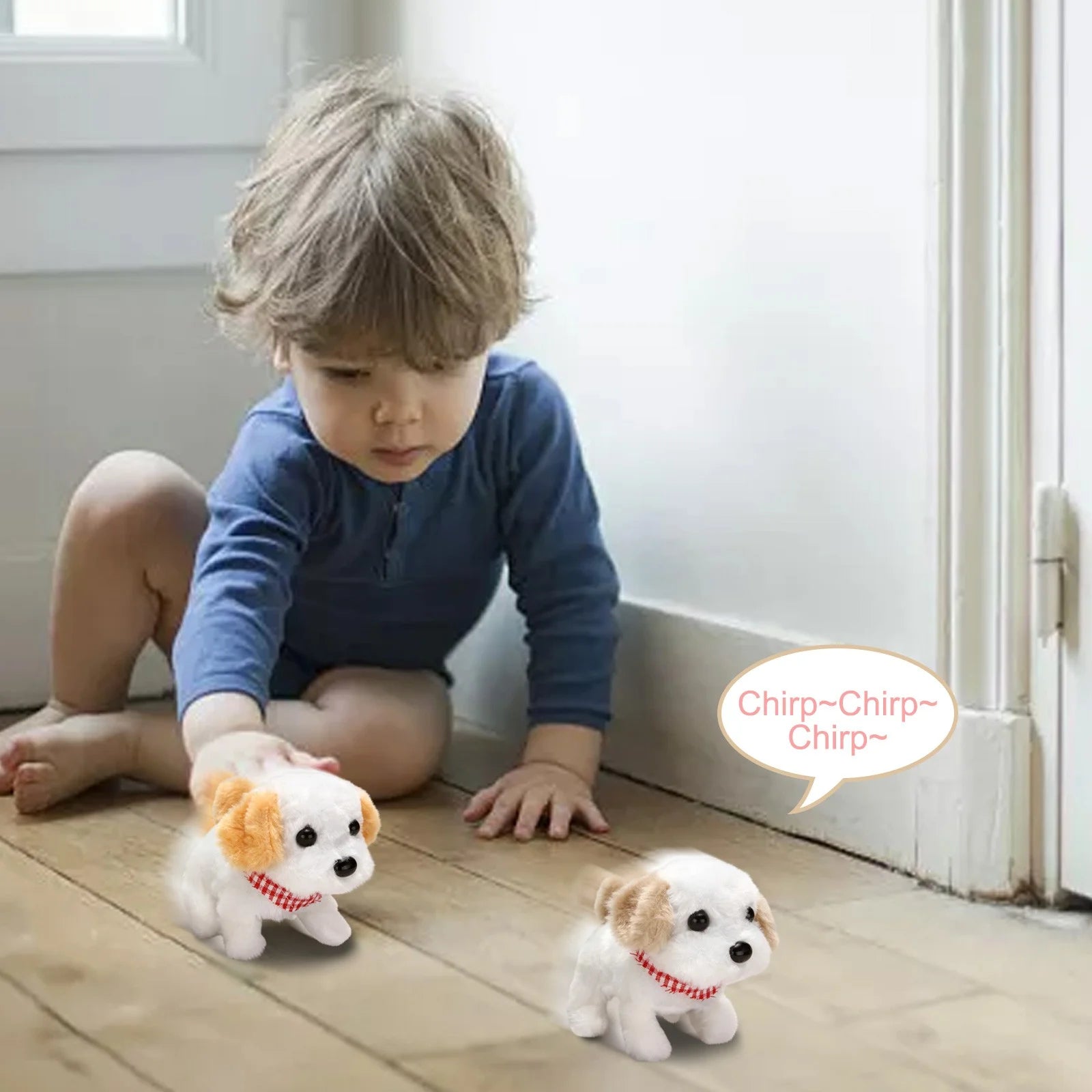 Simulation Plush Electric Puppy Pet Toy Dog Can Walk and Call Toy Dog Children鈥檚 Gift Christmas Gifts