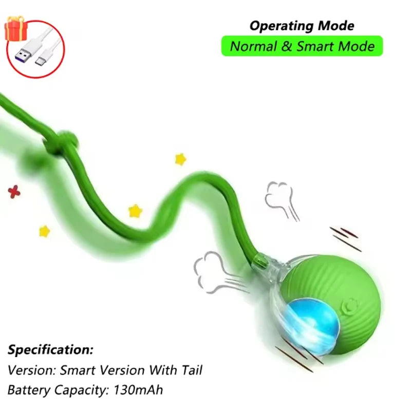 Cat Toys Cat Smart Cat Balls to Help Relieve Boredom Kitten Avoid Toys Pet Electric Rolling Ball Artifact