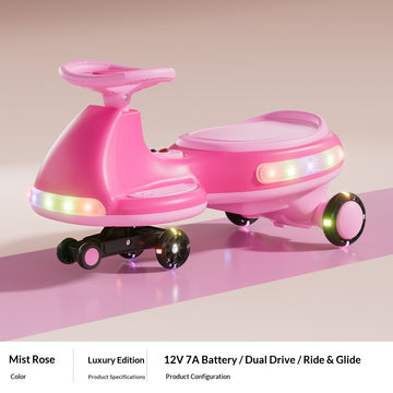 Electric Wiggle Car with Pedal Rechargeable Battery